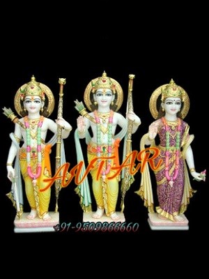 Ram Laxman sita marble statue